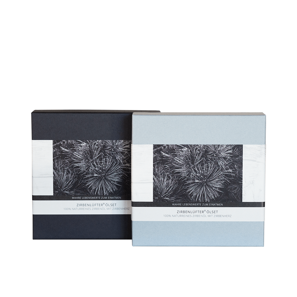 Stone pine oil set in a gift box